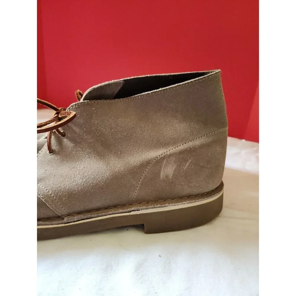 Clarks Men’s 82285 Bushacre 2 Desert Natural Tan Chukka Boots Suede Size 13 M